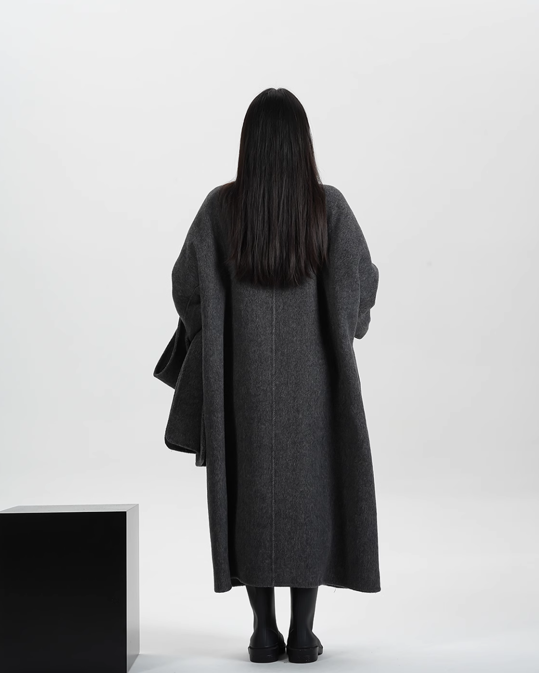 Collarless Long Coat SRS0314