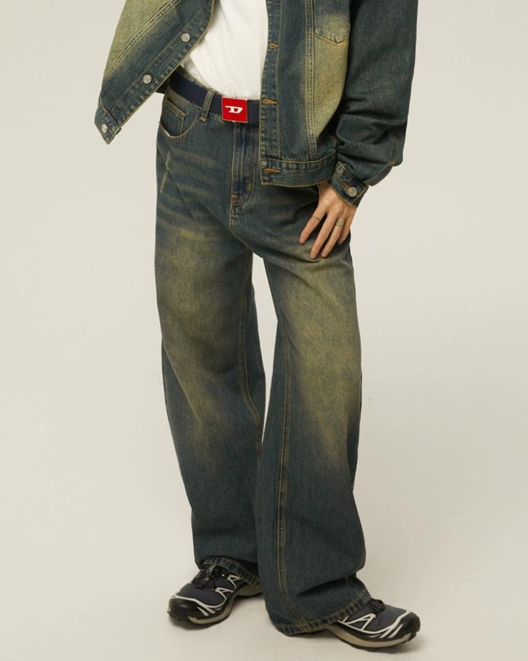 Vintage Denim Jacket & Denim Pants EZK0024