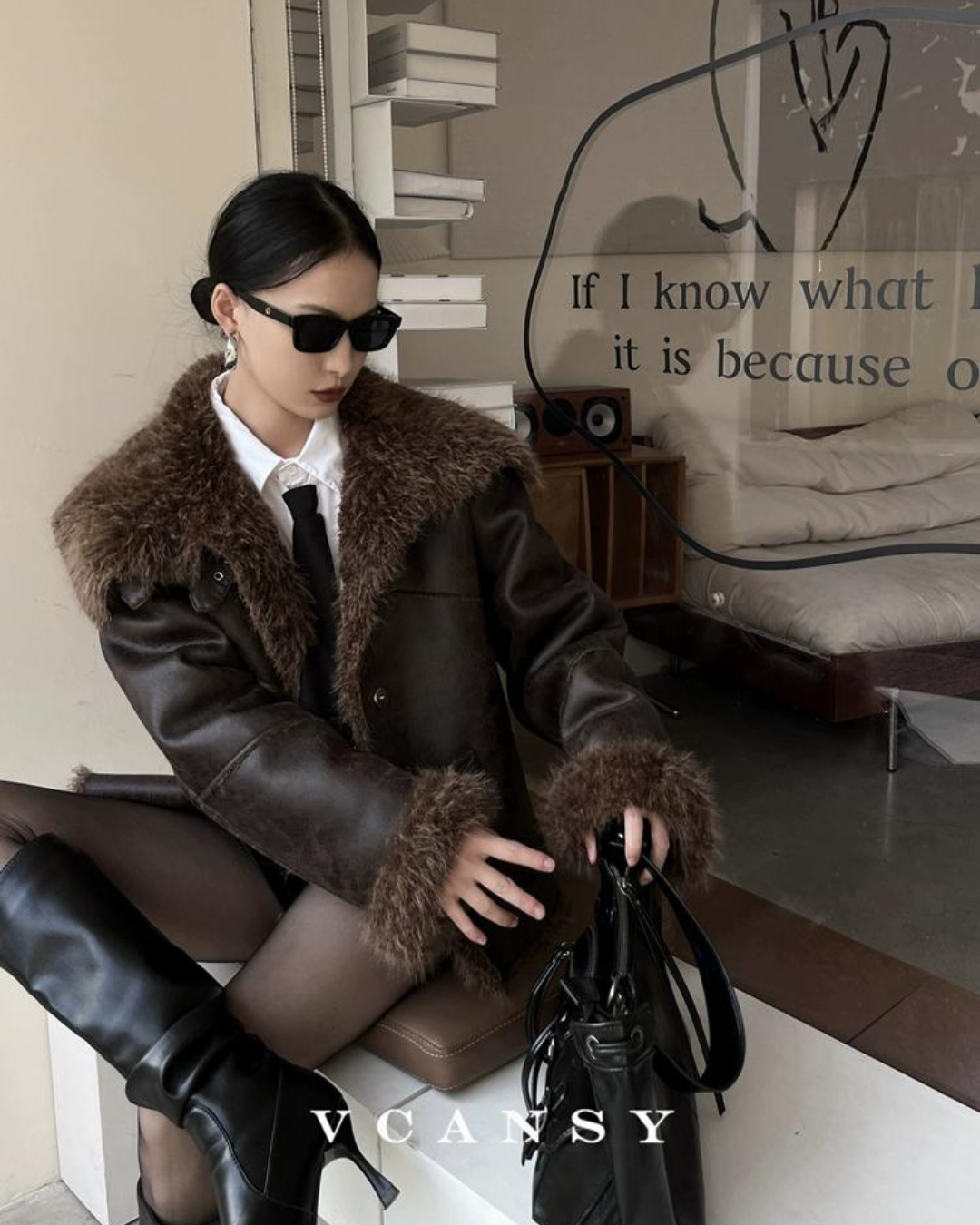 Vintage Mouton Jacket VCY0038