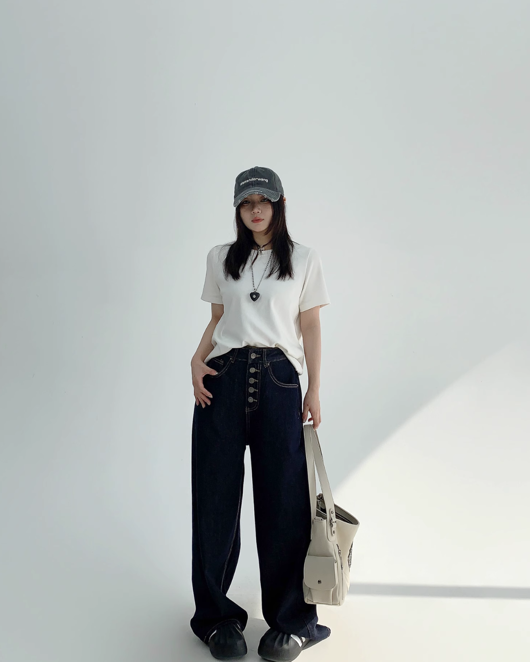 Front Button Denim Pants YLS0779