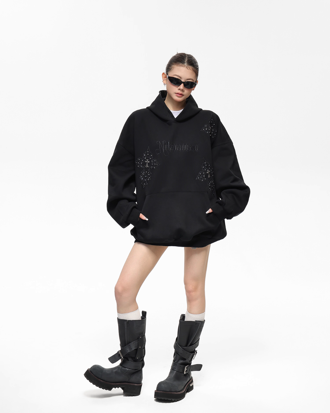 Embroidered Street Loose Hoodie ACS0308
