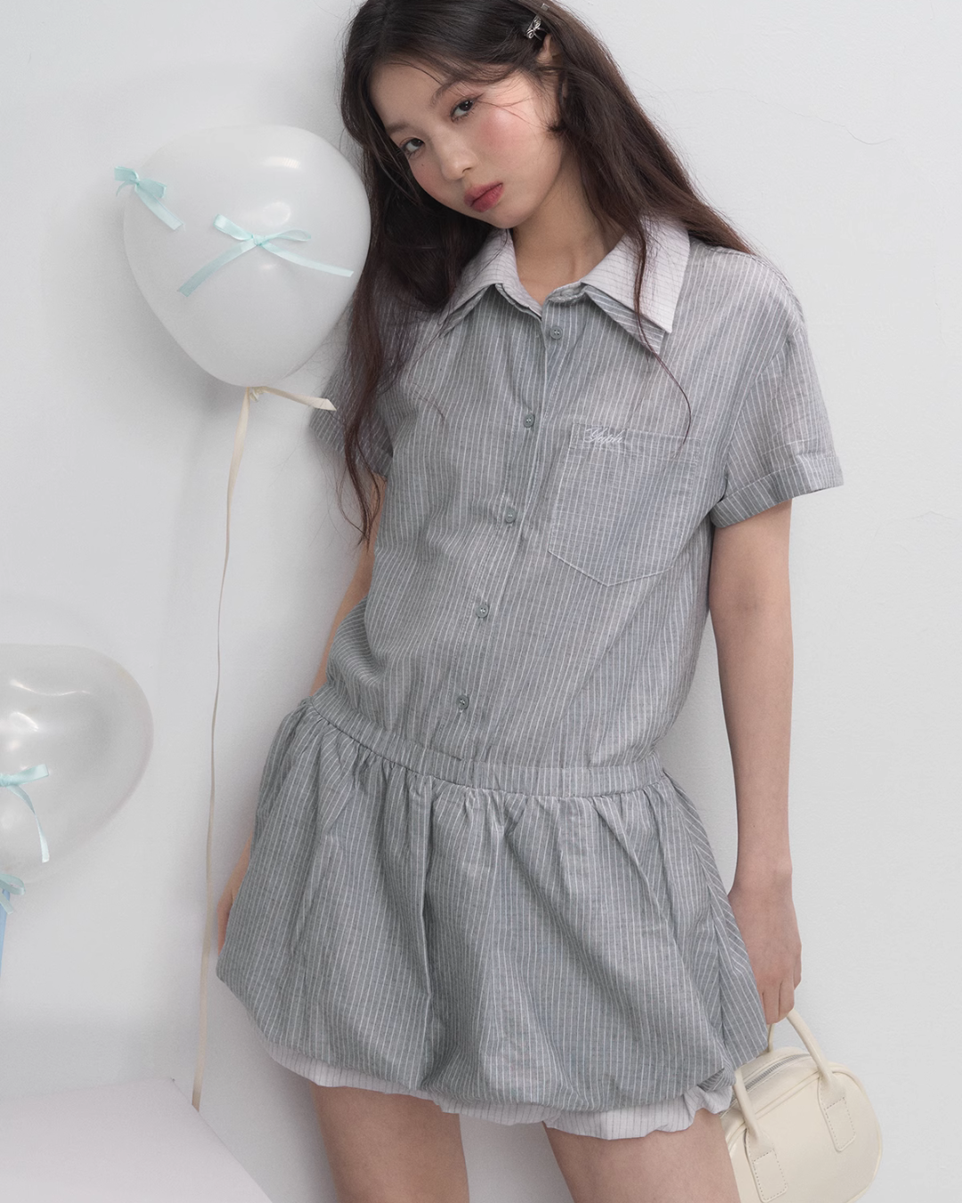 Balloon Shirt Dress YPH0001