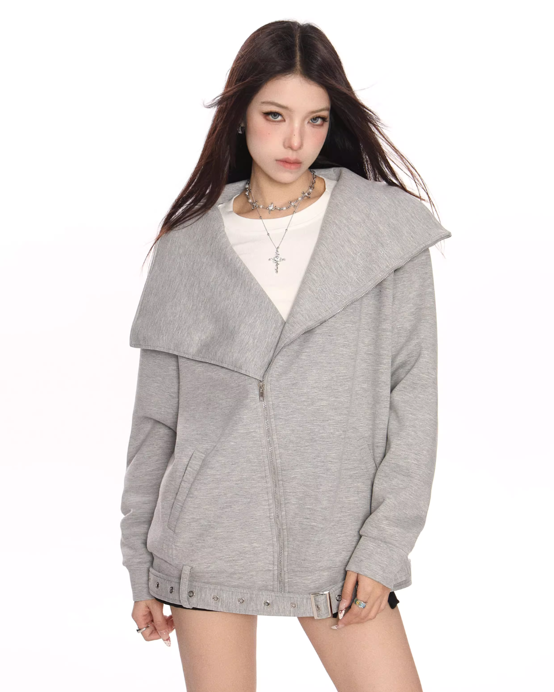 Big Collar Zip Jacket BGS0020