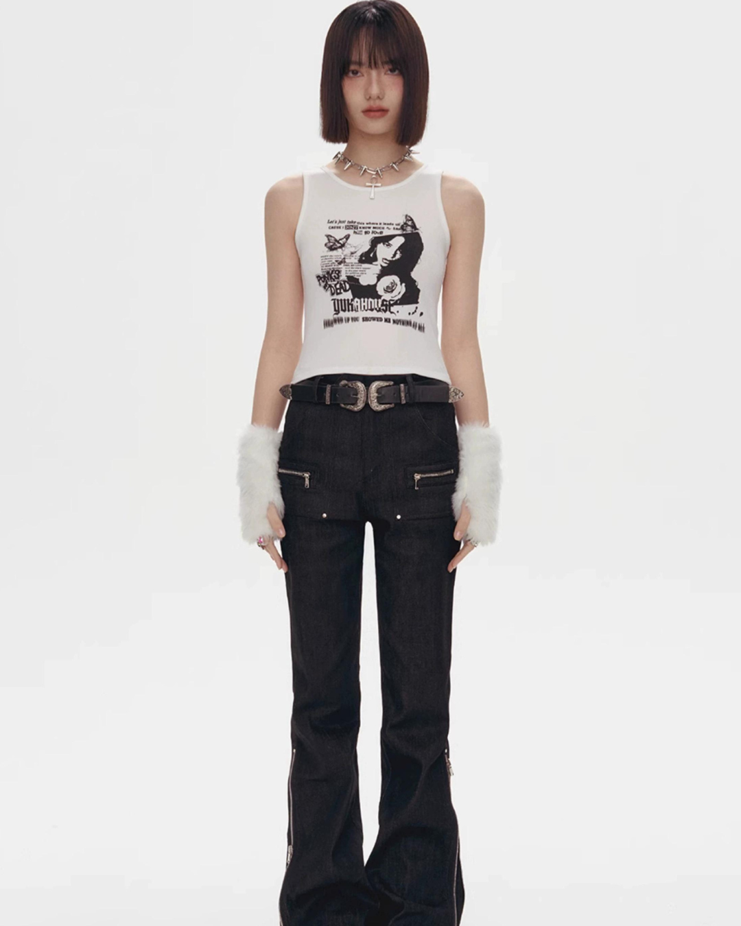 Mode Amesri Short Length Tank Top YKH0019