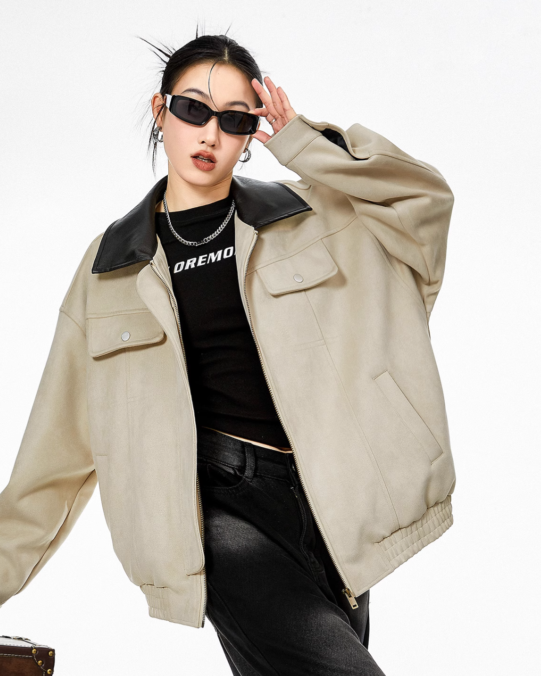 Contrast Color Pocket Jacket ICM0068
