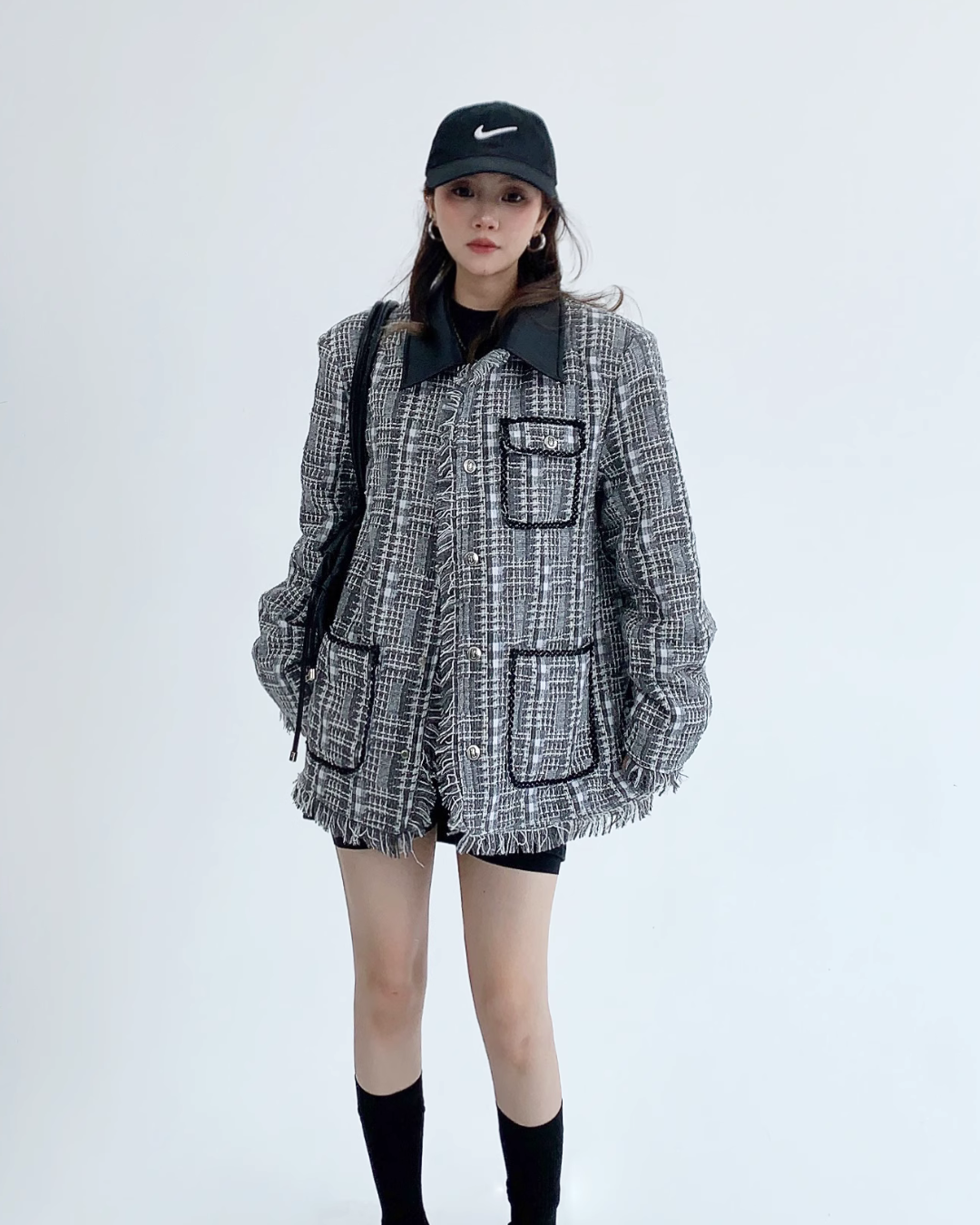 Retro Plaid Big Jacket YLS0465