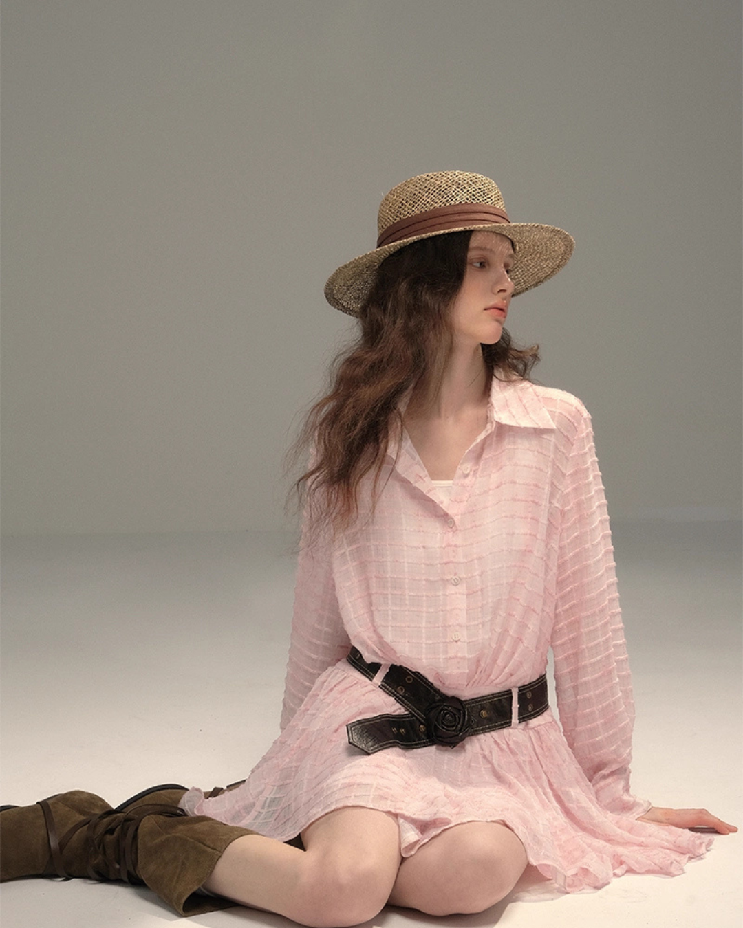 Asymmetry Shirt Dress USY0009