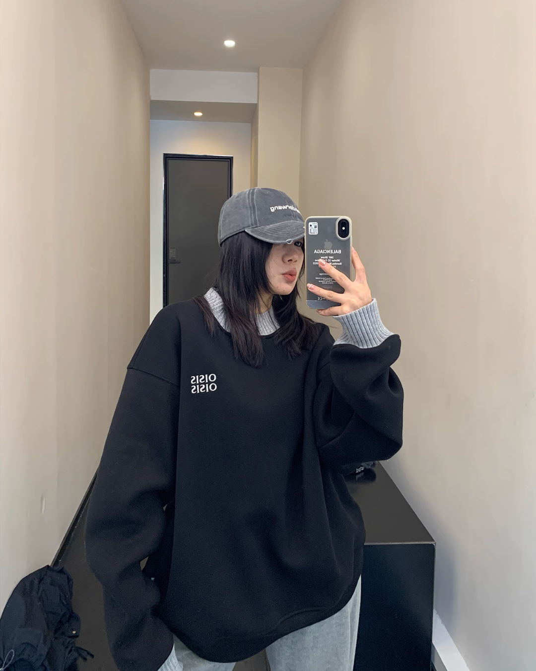 Bicolor Loose Pullover Tops YLS0613