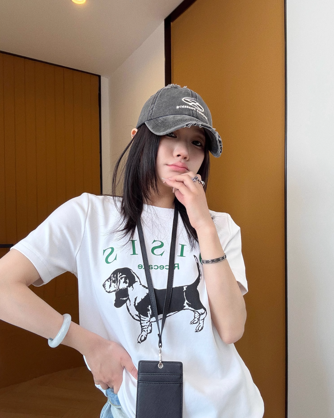Dog Print Cotton Short Sleeve T-Shirt YLS0819