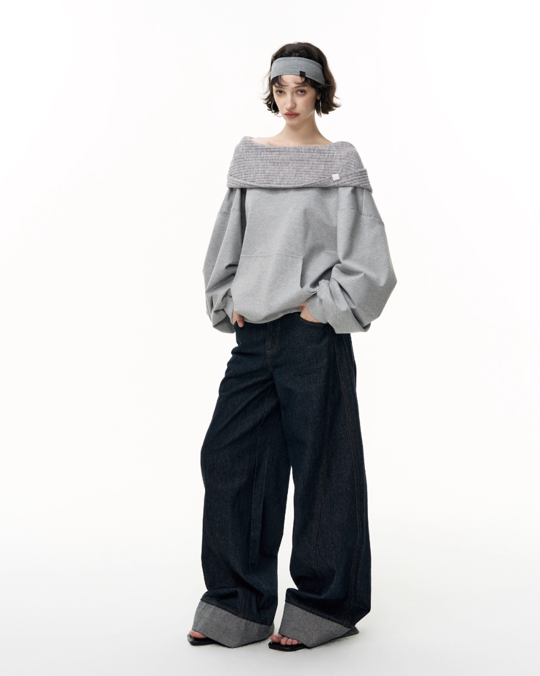 Off Shoulder Massive Sleeve Top SHE0007