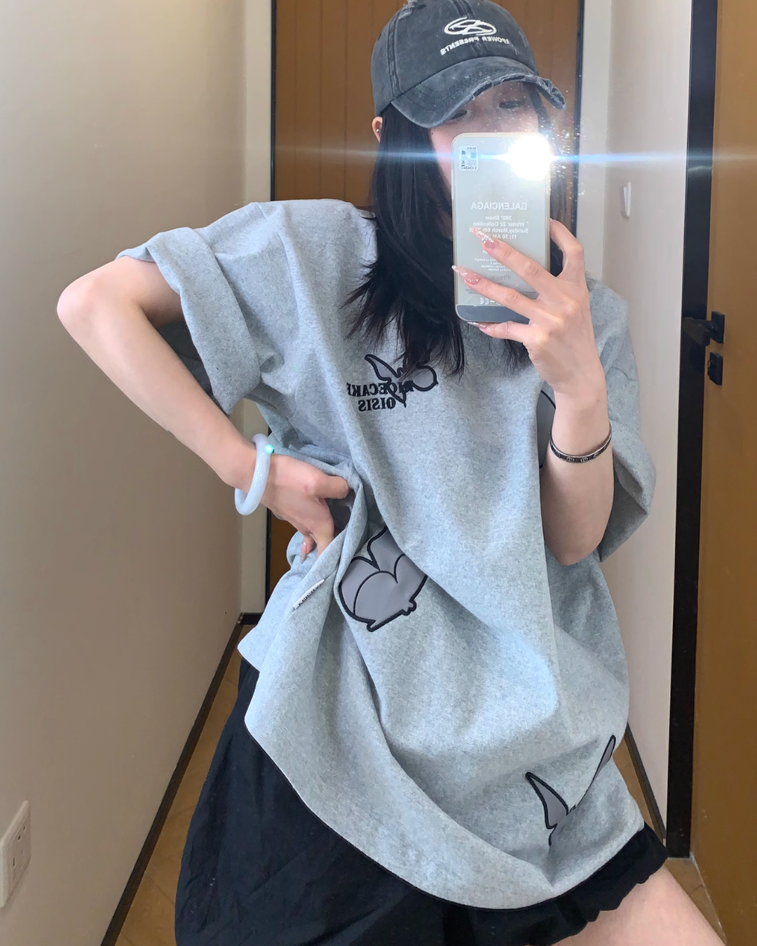 Butterfly Patch Short Sleeve T-Shirt YLS0836
