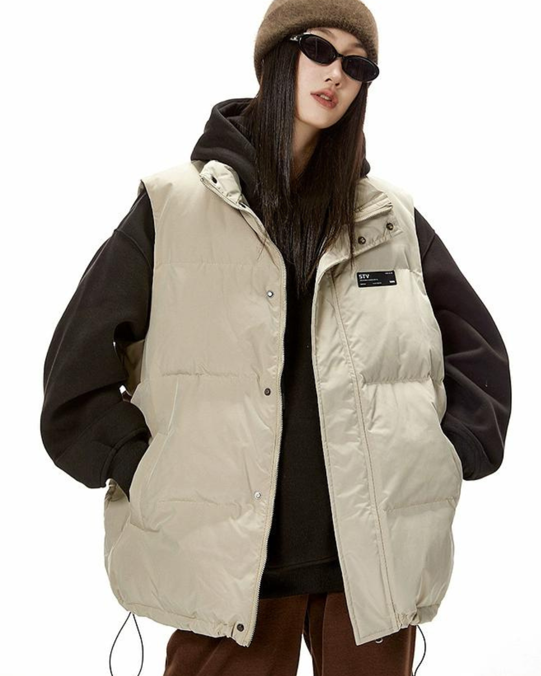 Back Logo Down Vest ICM0009