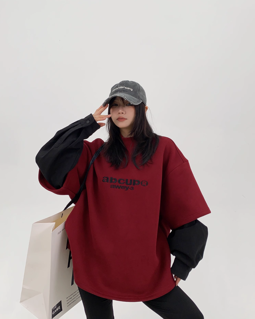 Logo High Neck Sweat Tops YLS0834