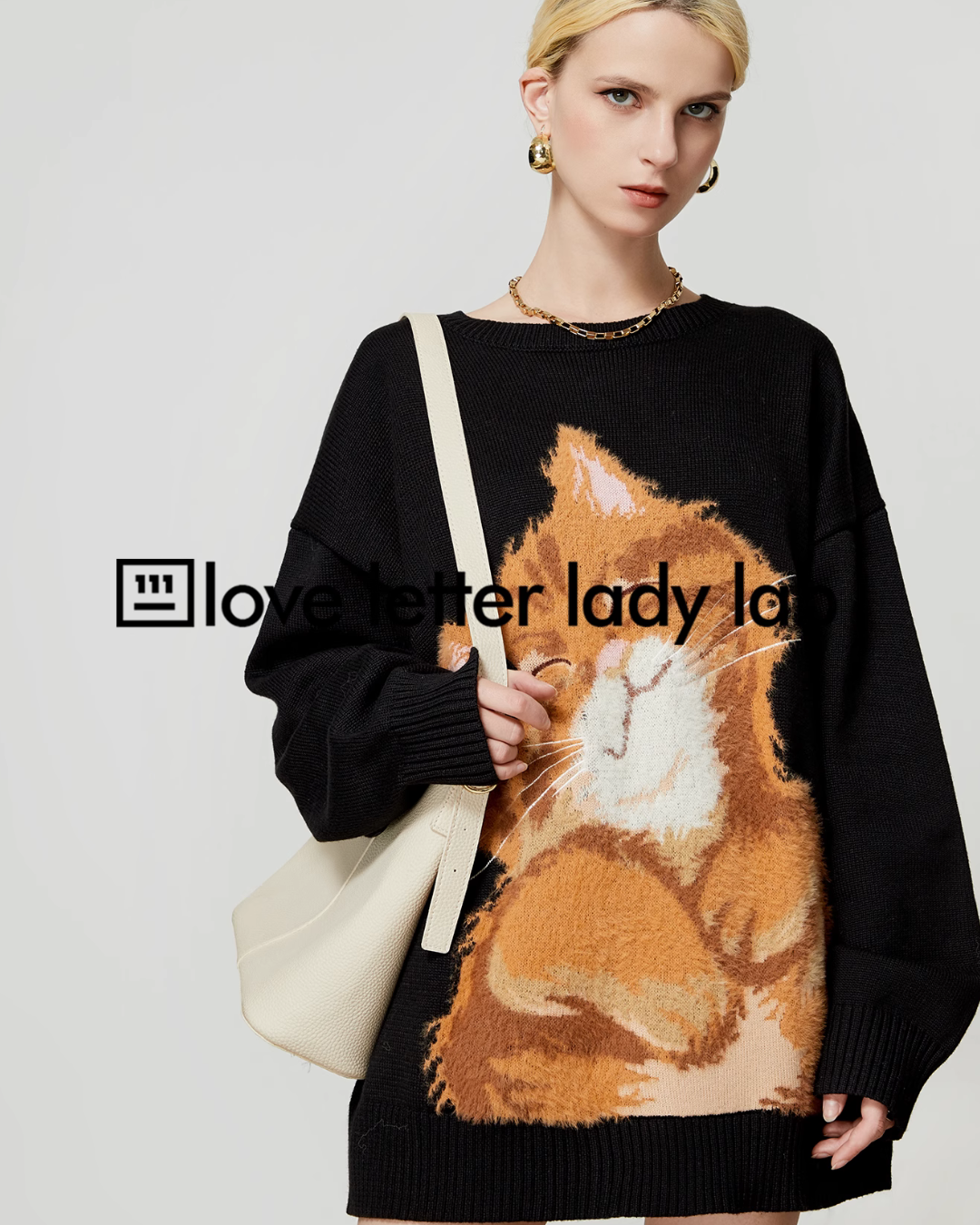 Big Animal Embroidery Knit LLA0352