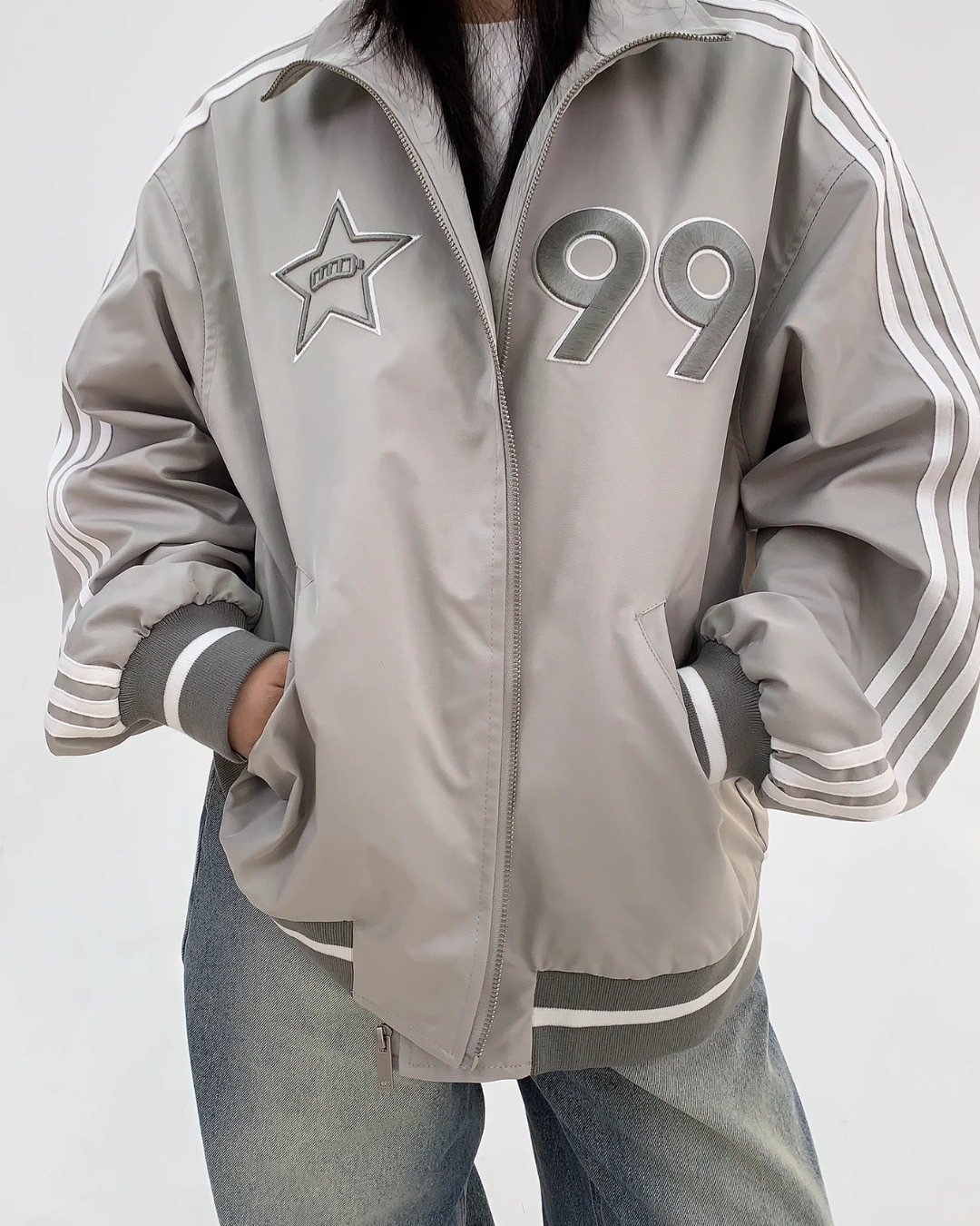 Stand Collar Line Jacket YLS0831