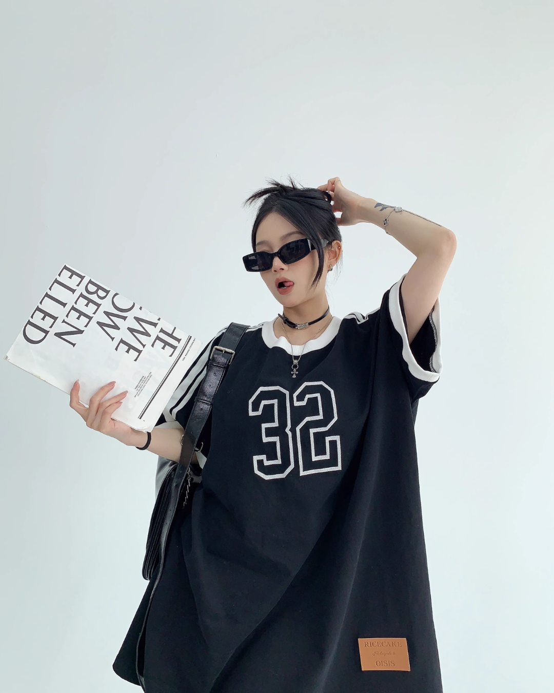 Raglan Numbering Big T-Shirt YLS0251