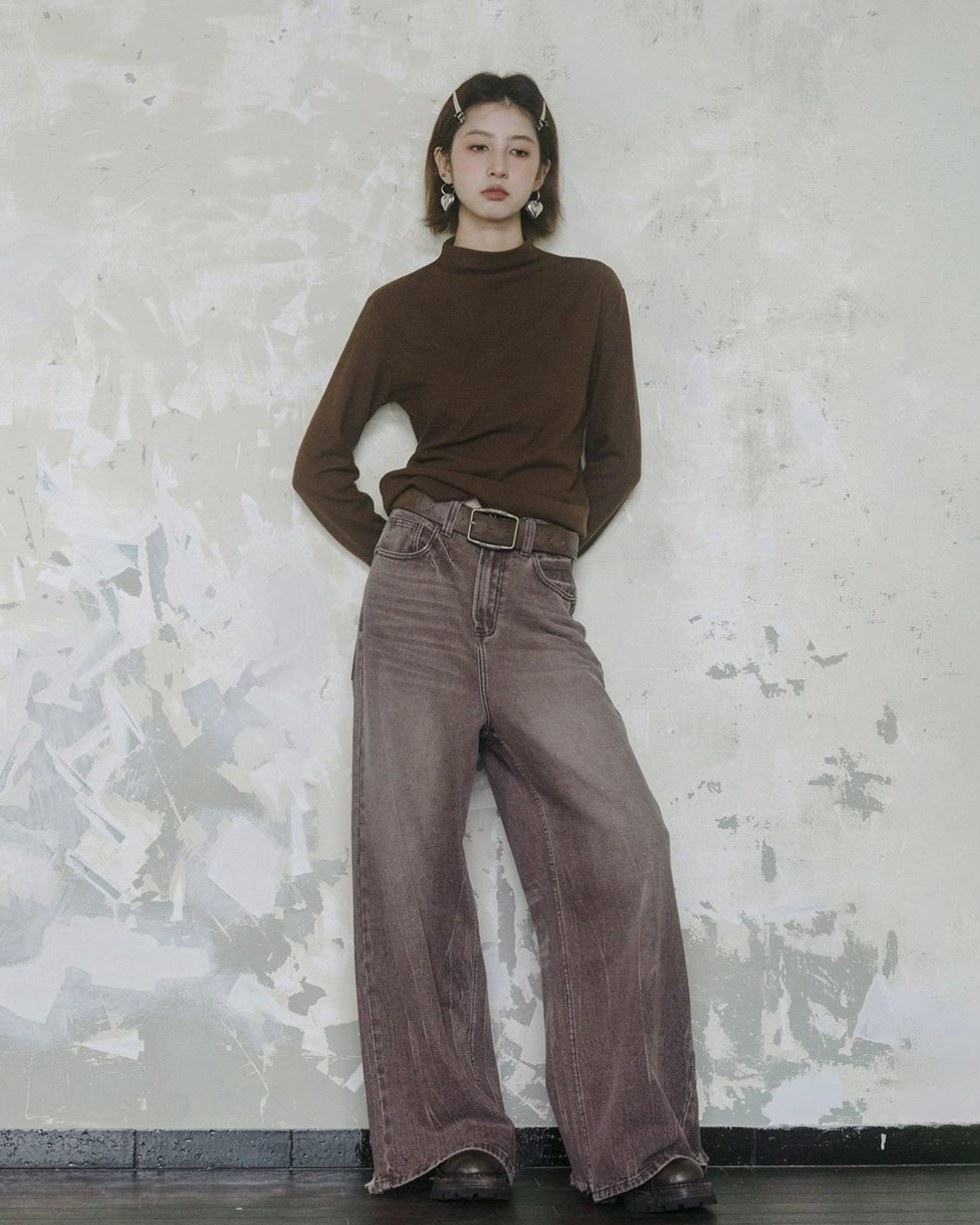Vintage Wide Straight Pants pcl0007