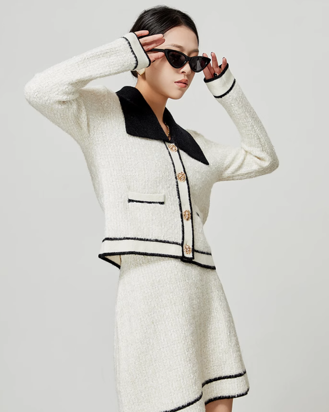 French Chic Tweed Jacket / Skirt LLA0384
