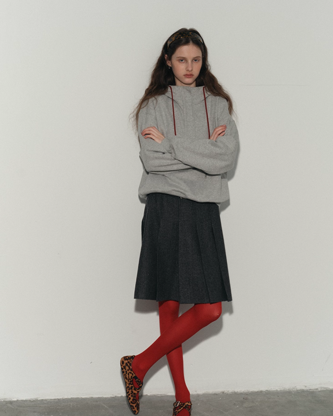 Half-Zip Hood Top RLZ0004