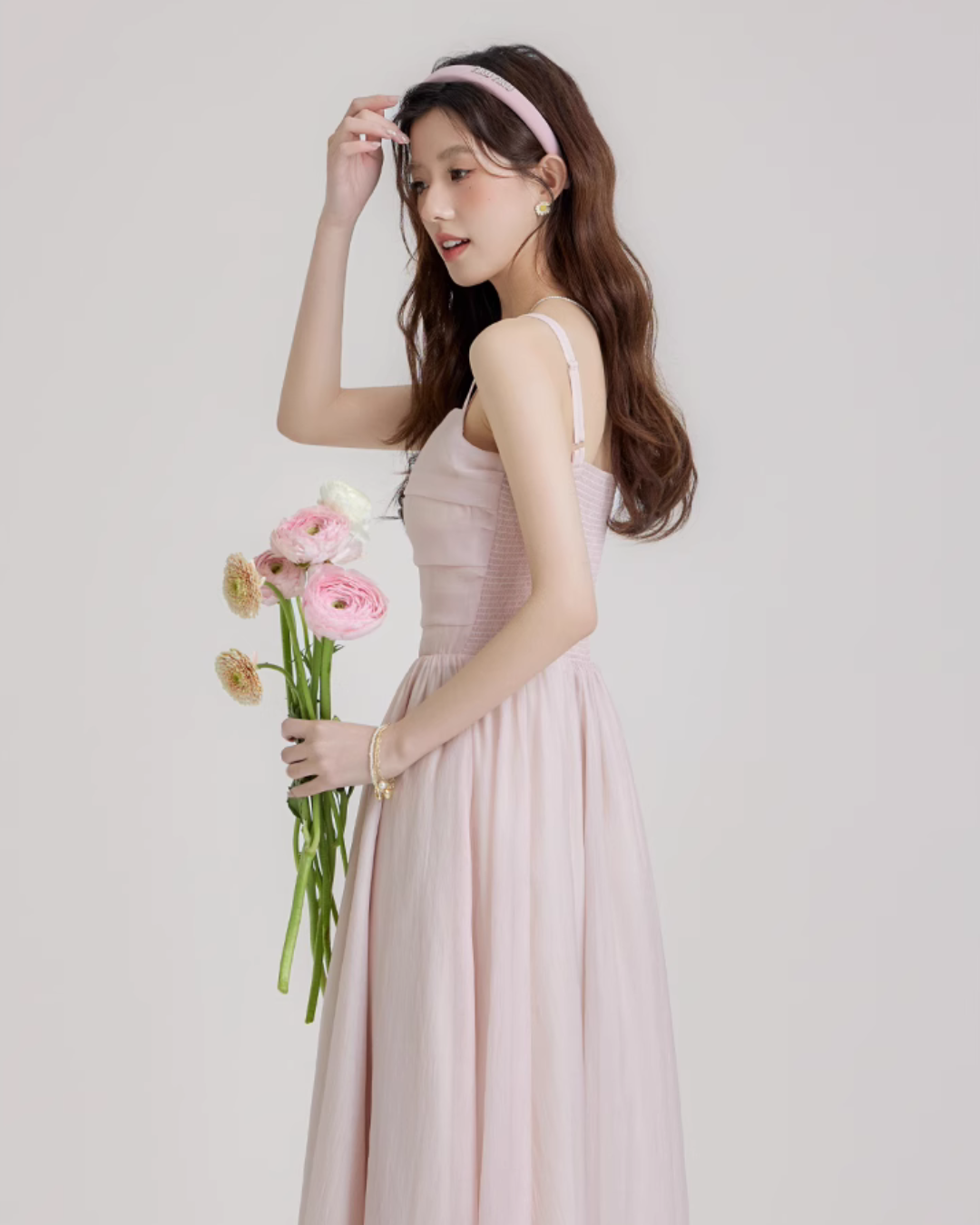Pastel Pink Camisole Dress LSN0013