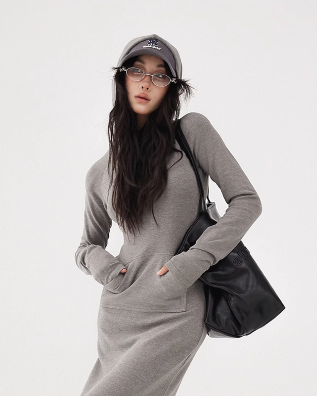 Hood Maxi Length Dress ACS0223