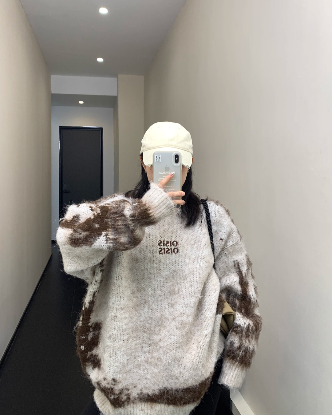 Mohair Marble Knit Tops YLS0610