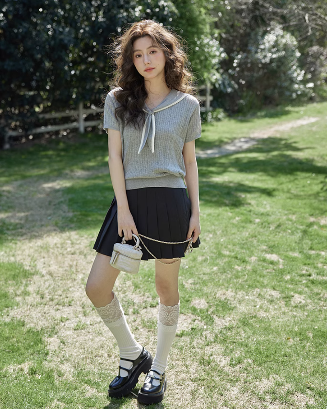 Sailor Collar Knit Top SMS0006