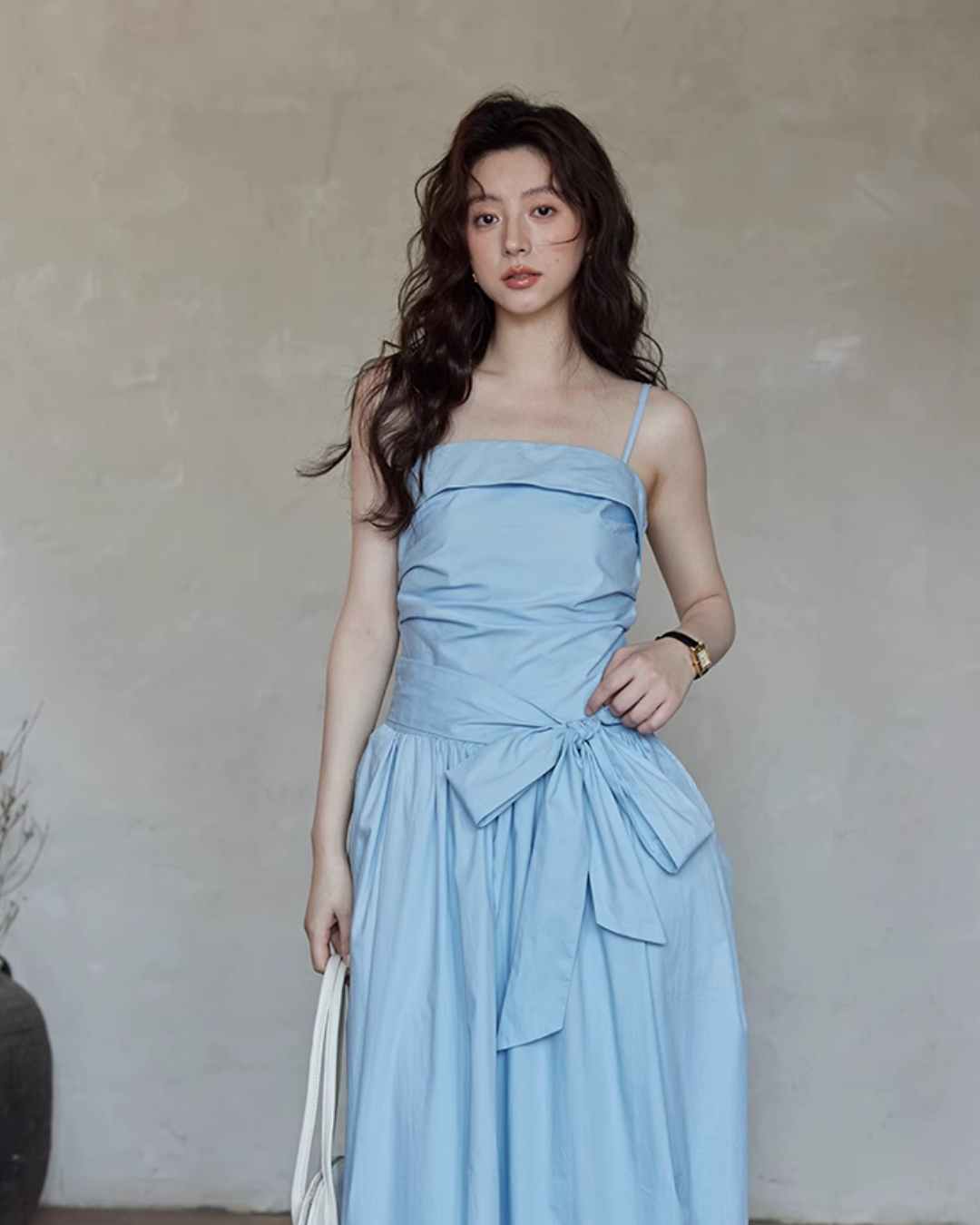 West Ribbon Cotton Dress SMS0003