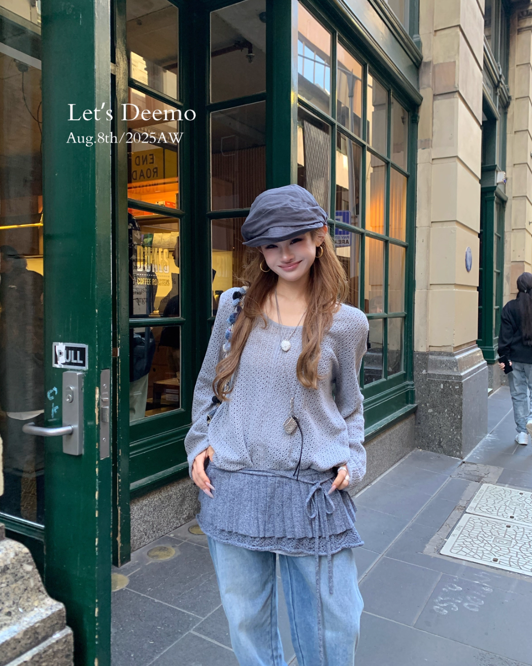 Knit Top / Mini Flare Skirt DEM0003