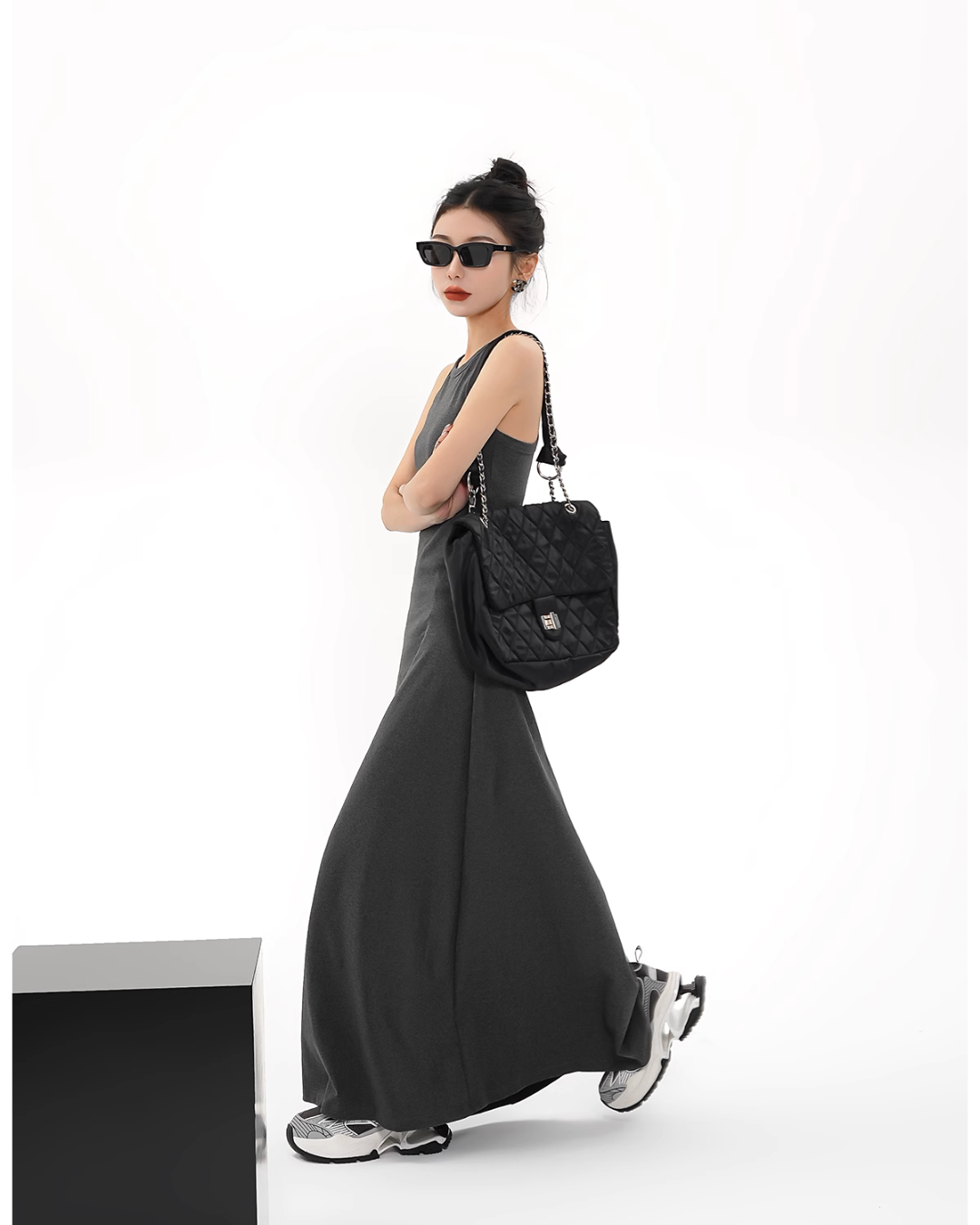 Halter Neck Long Dress SRS0275