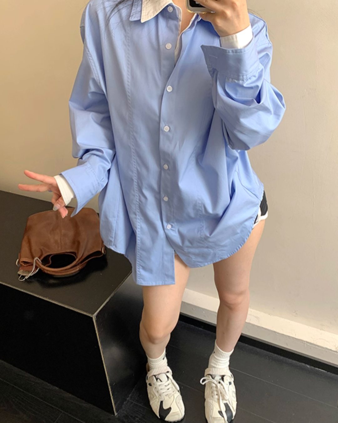 Layered Style Long Sleeve Shirt YLS0902