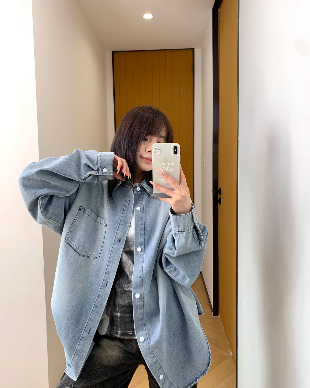 Retro Loose Denim Shirt YLS0826