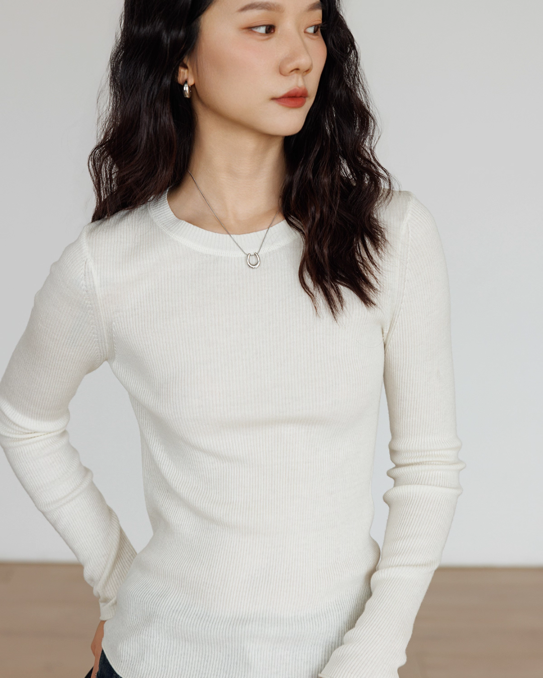 Round Neck Tight Long Sleeve Top VAS0138