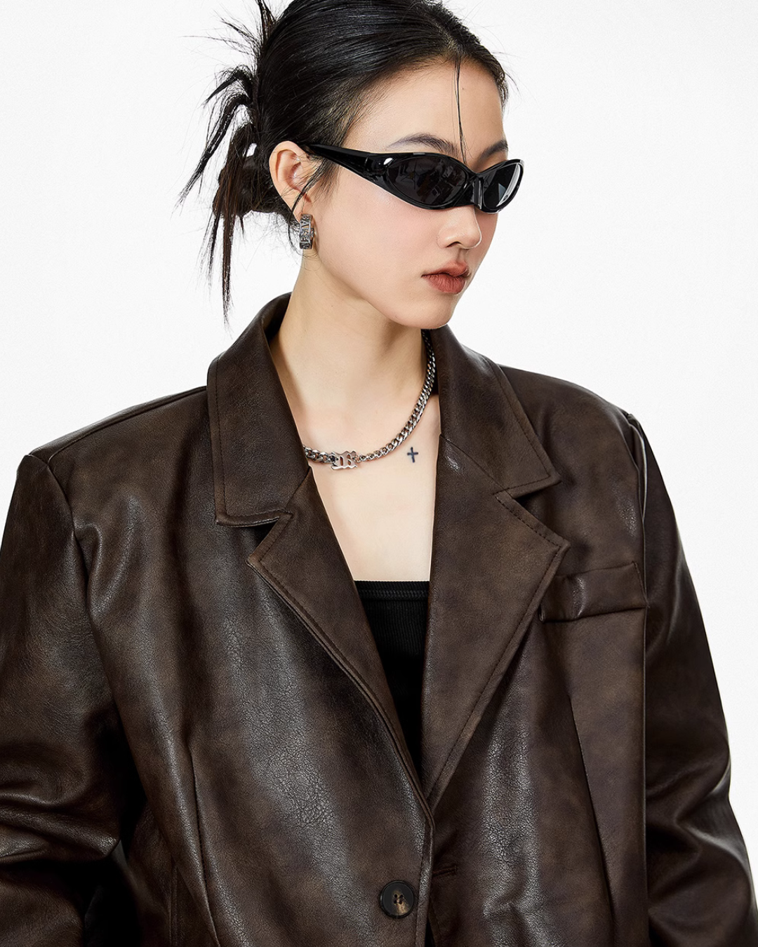 Vintage Leather Jacket ICM0066