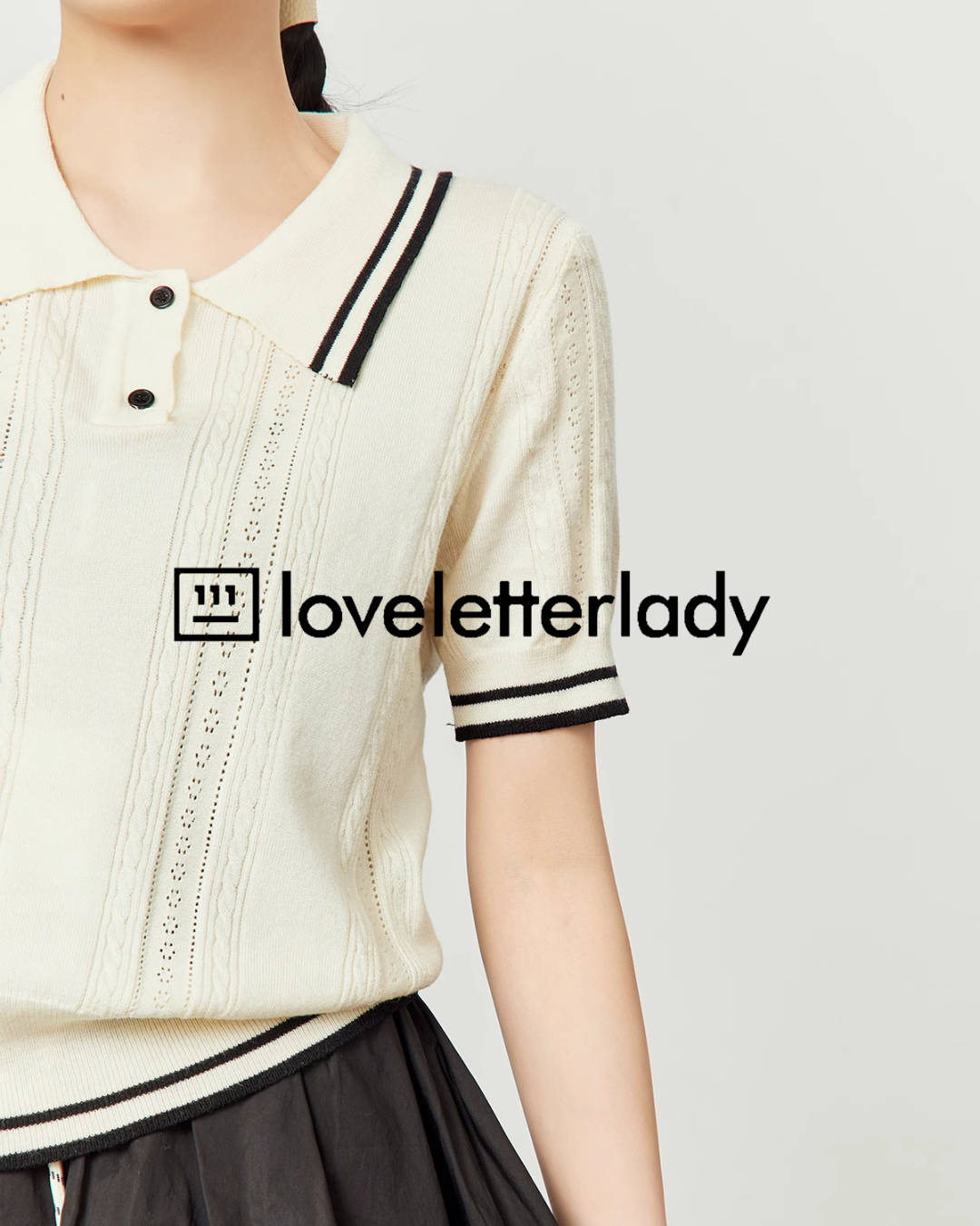 Off-White Polo Knit Shirt LLA0454