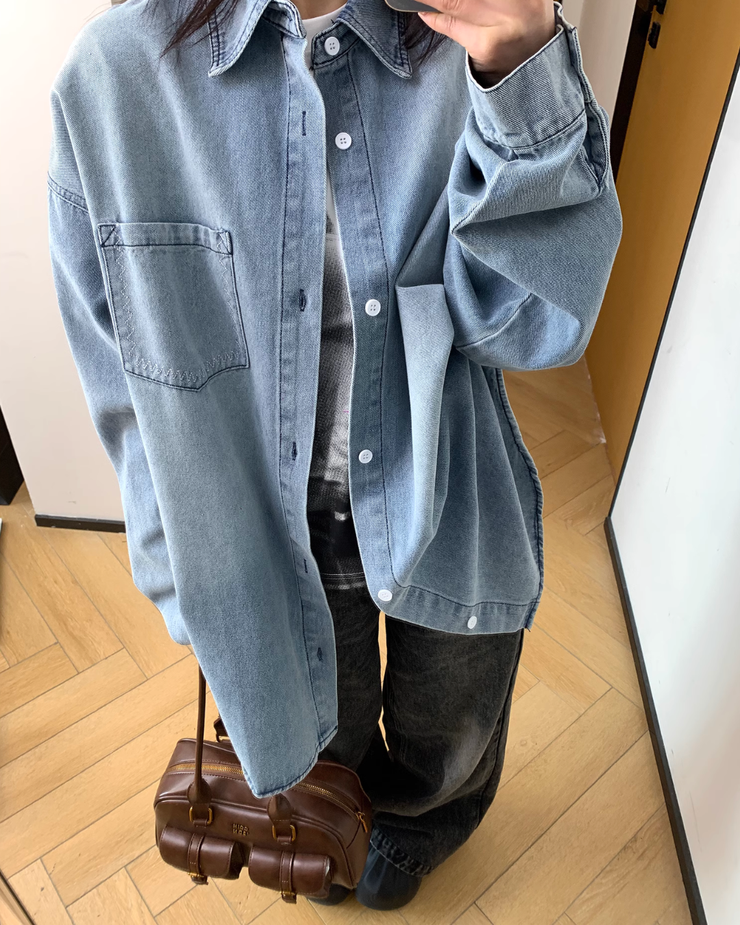 Retro Loose Denim Shirt YLS0826