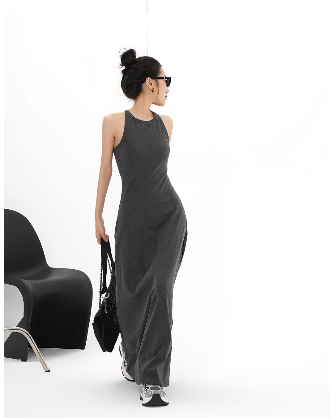 Halter Neck Long Dress SRS0275