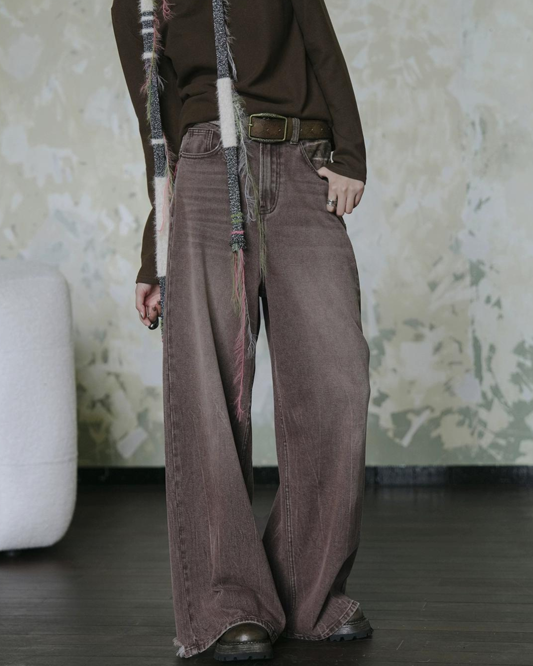 Vintage Wide Straight Pants pcl0007