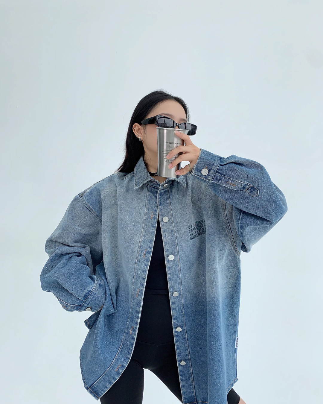Blue Gradient Long Sleeved Shirt YLS0351