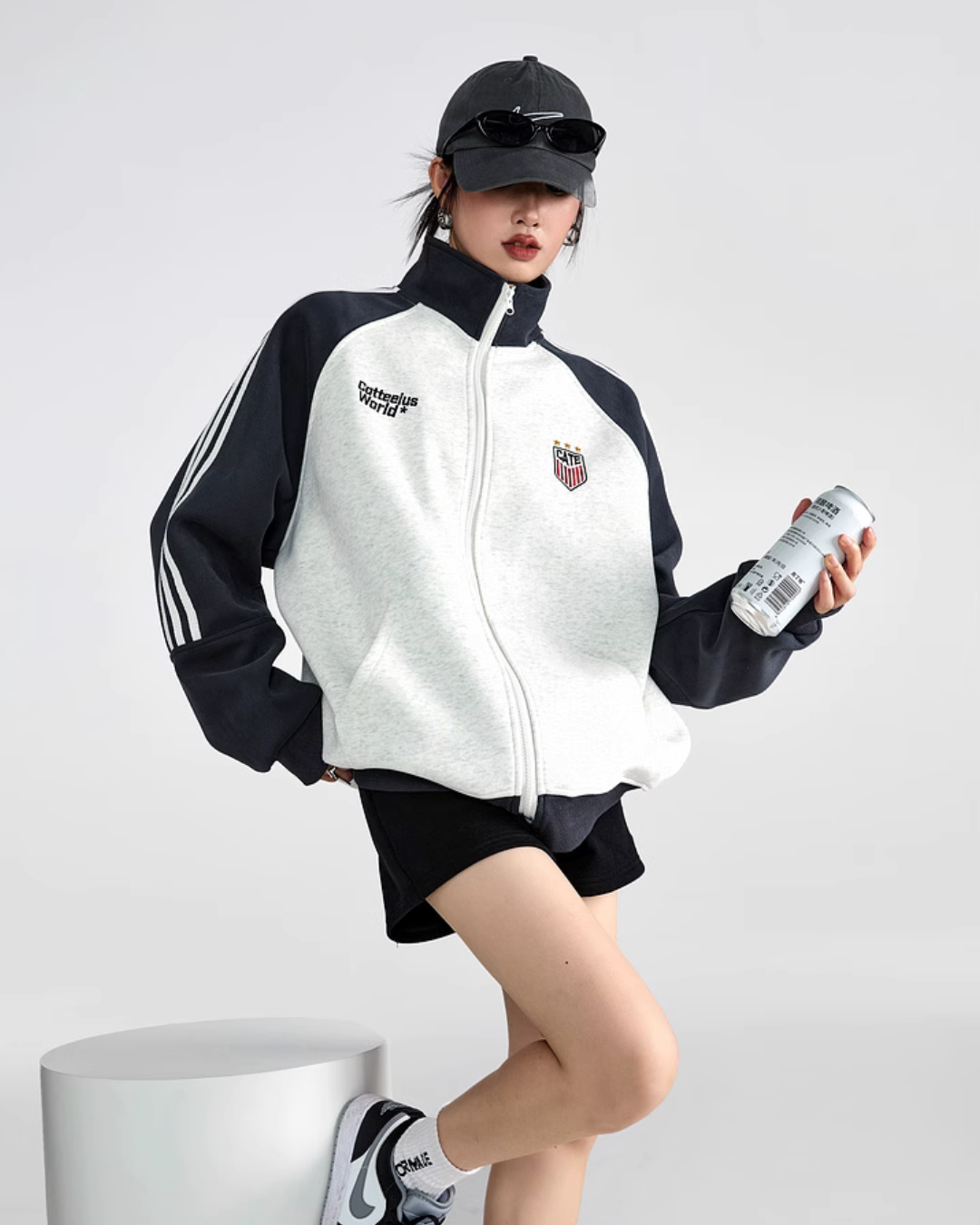 Color Blocked Side Line Track Jacket ICM0060