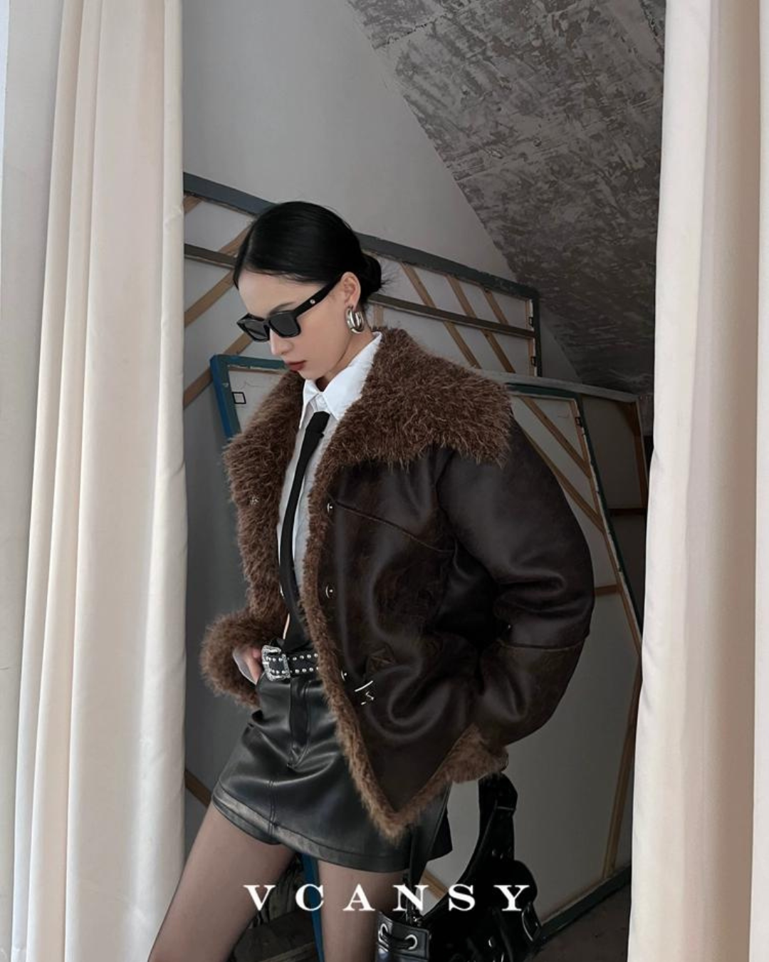 Vintage Mouton Jacket VCY0038