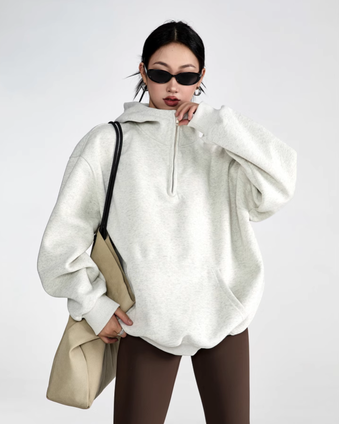 Half Zip Sweat Tops ICM0059
