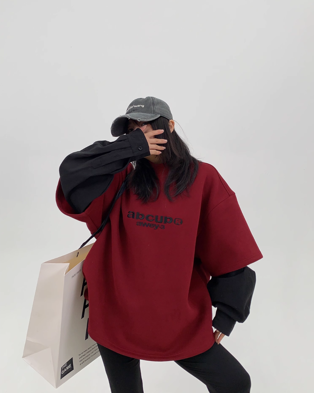 Logo High Neck Sweat Tops YLS0834