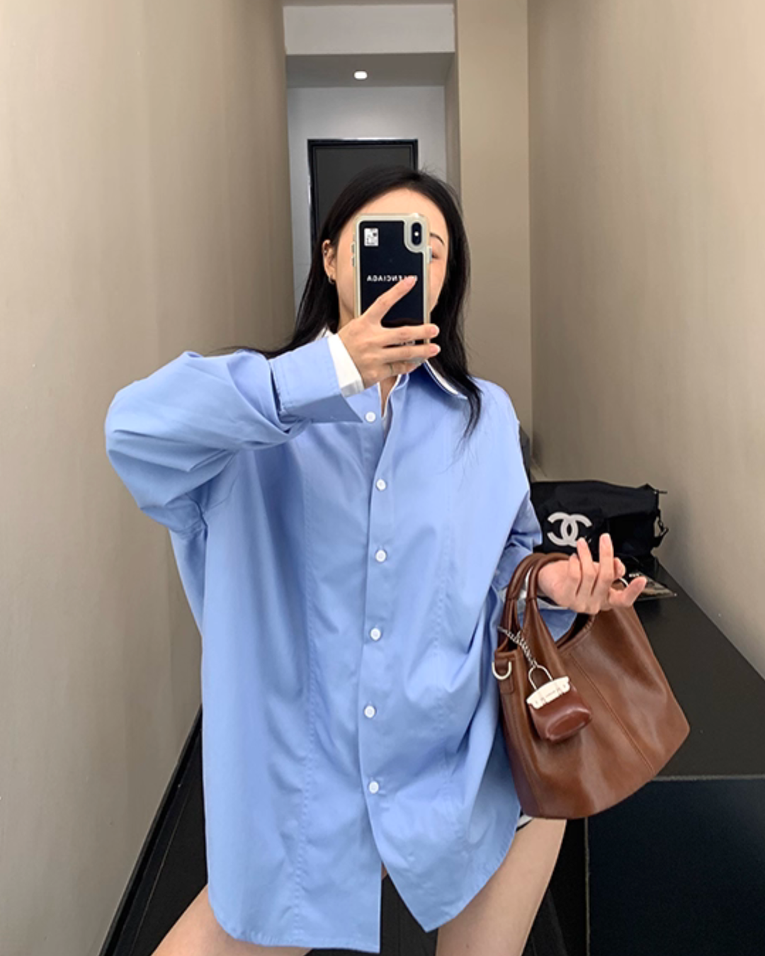 Layered Style Long Sleeve Shirt YLS0902