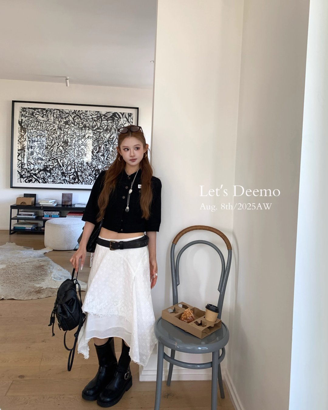 Asymmetrical Flare Skirt DEM0010