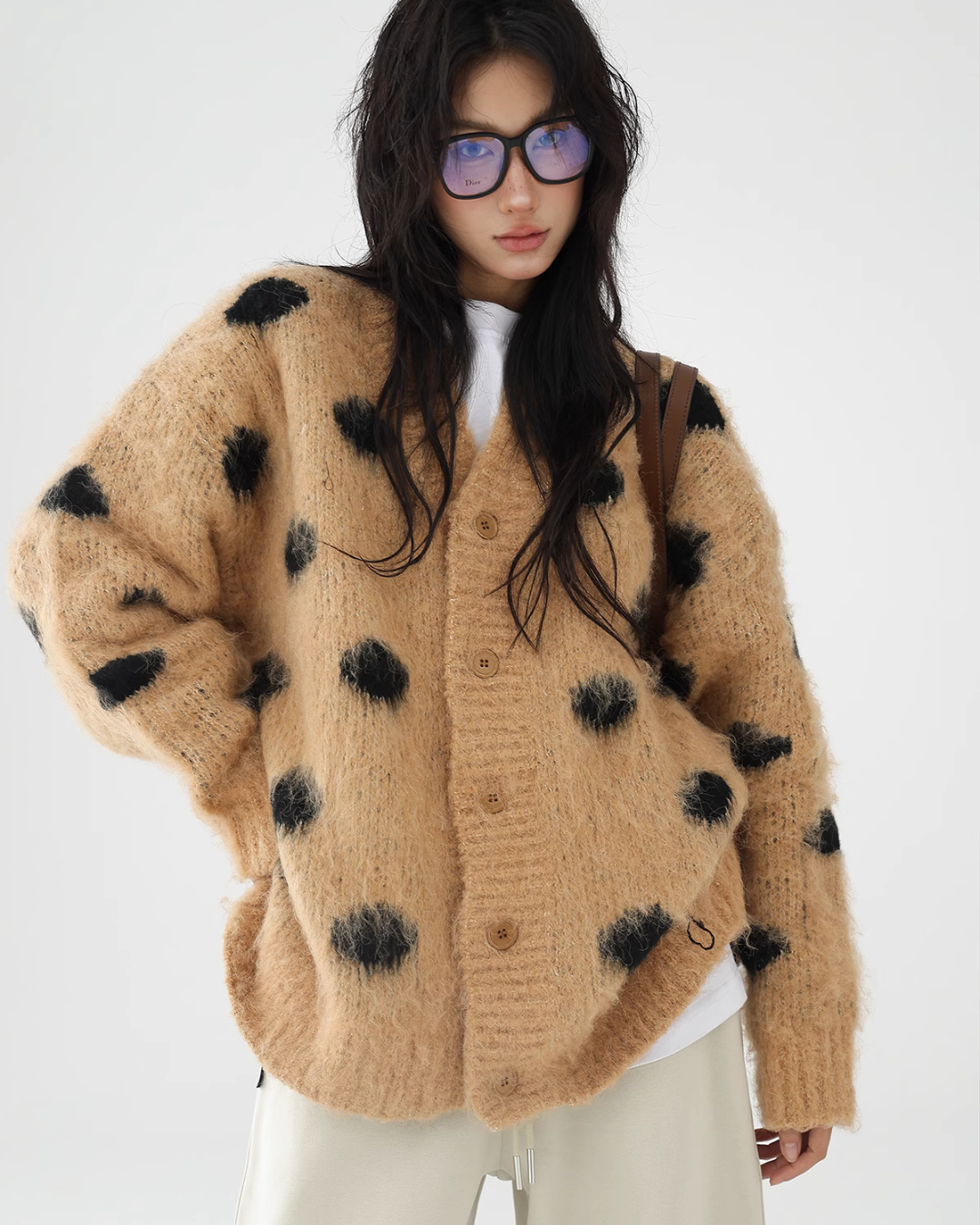 Polka Dot Knit Cardigan ACS0185