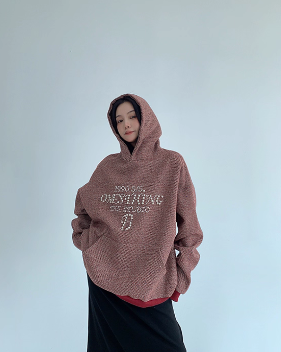 Pearl Logo Loose Hoodie YLS0955