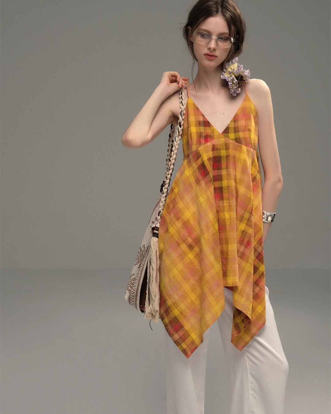 Paid Asymmetrical Cami Dress USY0006