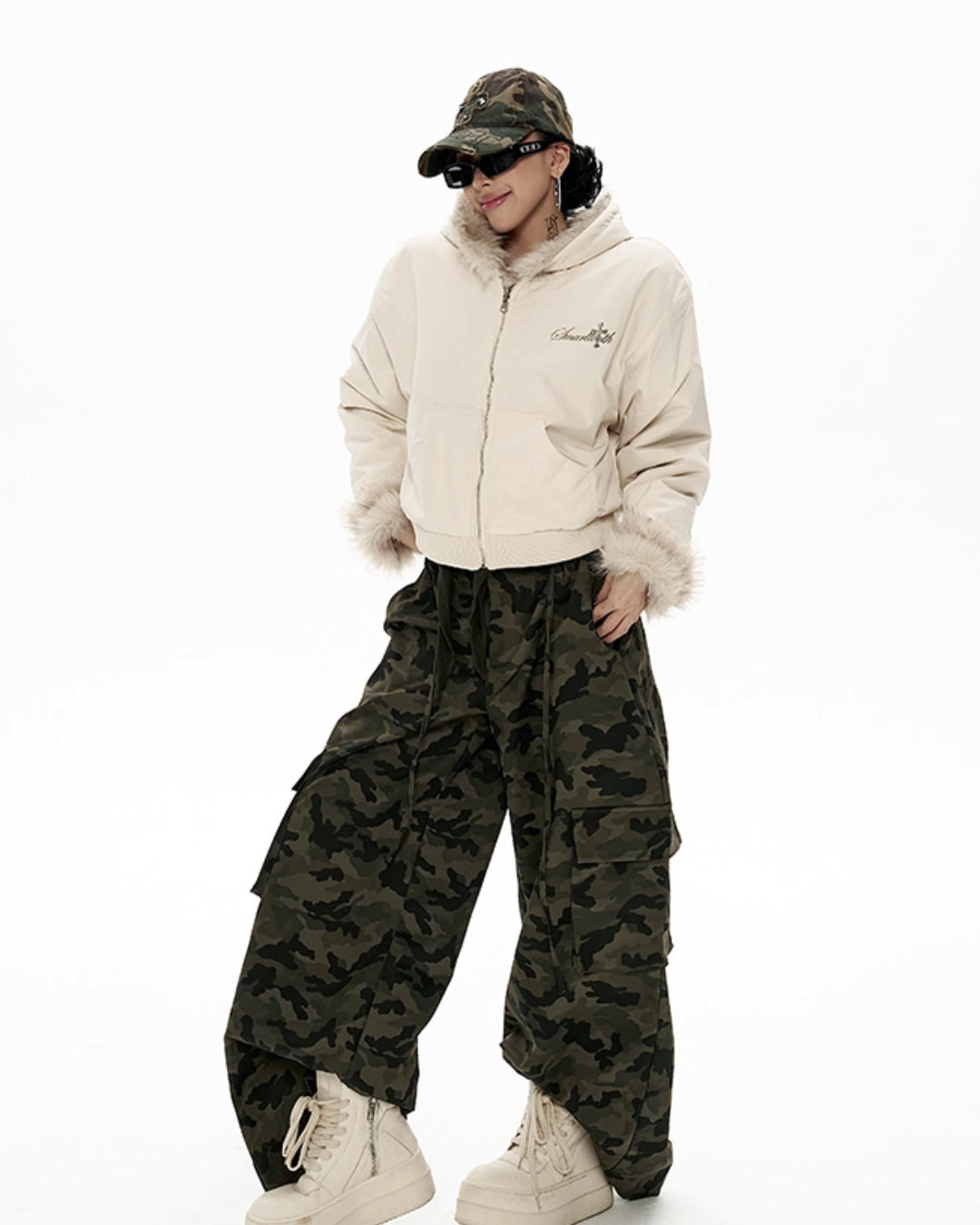 Big Hood Fur Coat ZRS0087