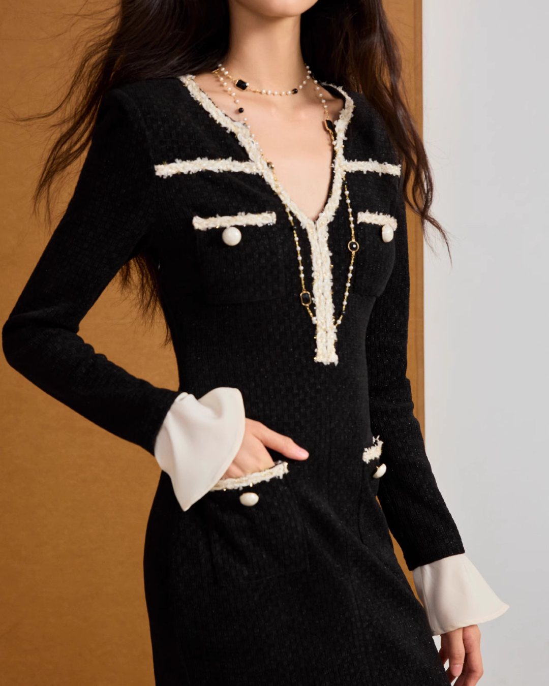 Ribbon Waist Tail Dress WNG0001